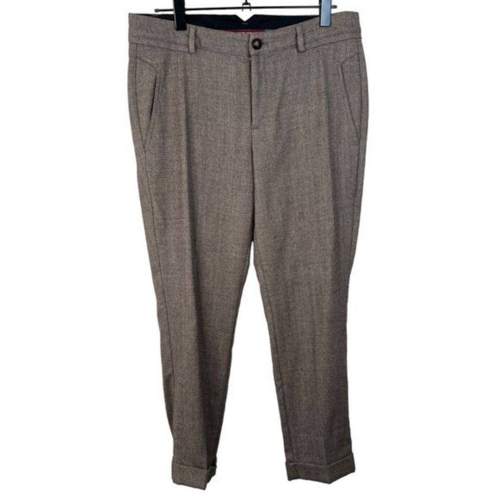 Comptoir Des Cotonniers Wool Blend Mens Pants Size 40 Brown